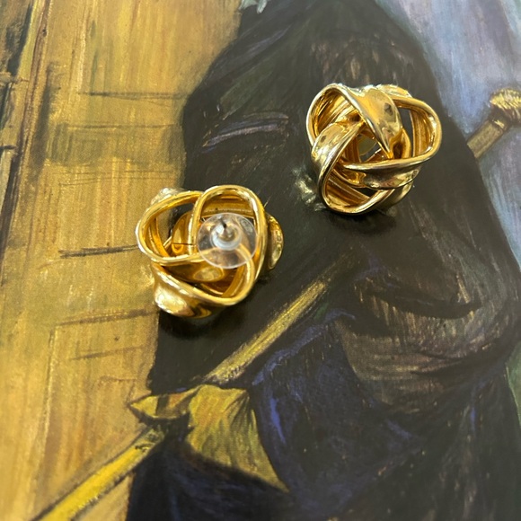 Vintage bow earrings - Picture 4 of 4